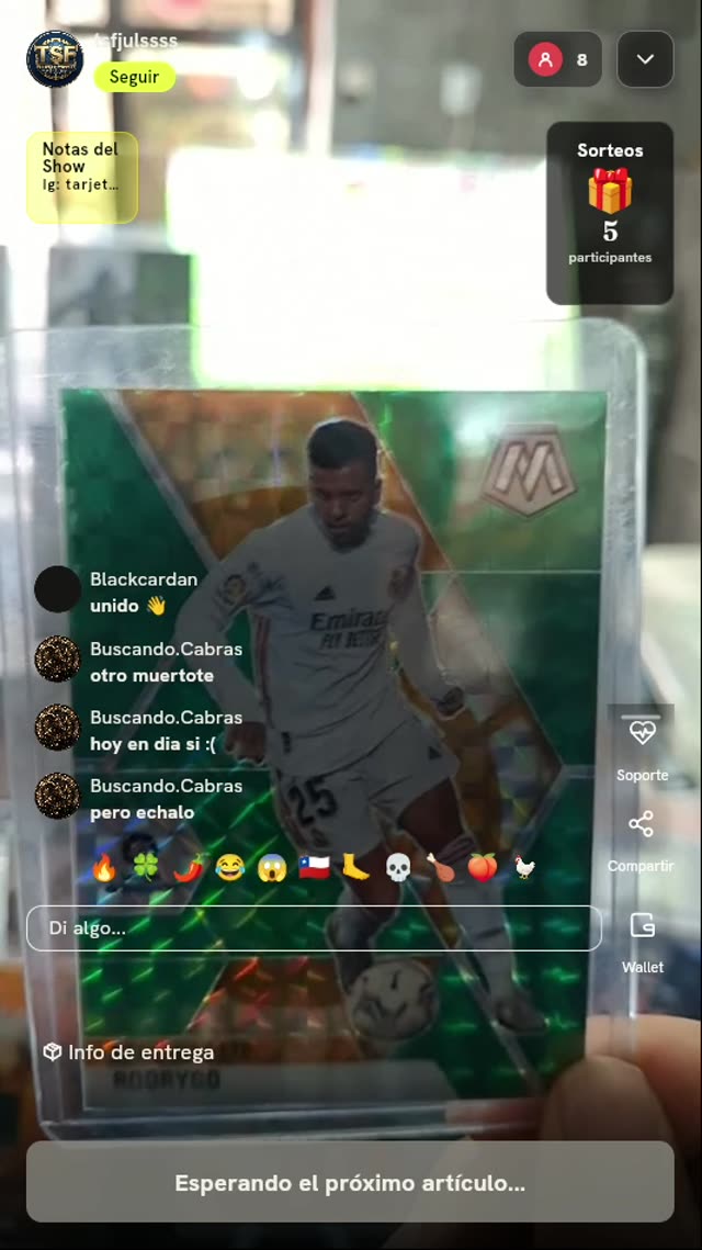 Carta Panini Mosaic Rodrygo #29