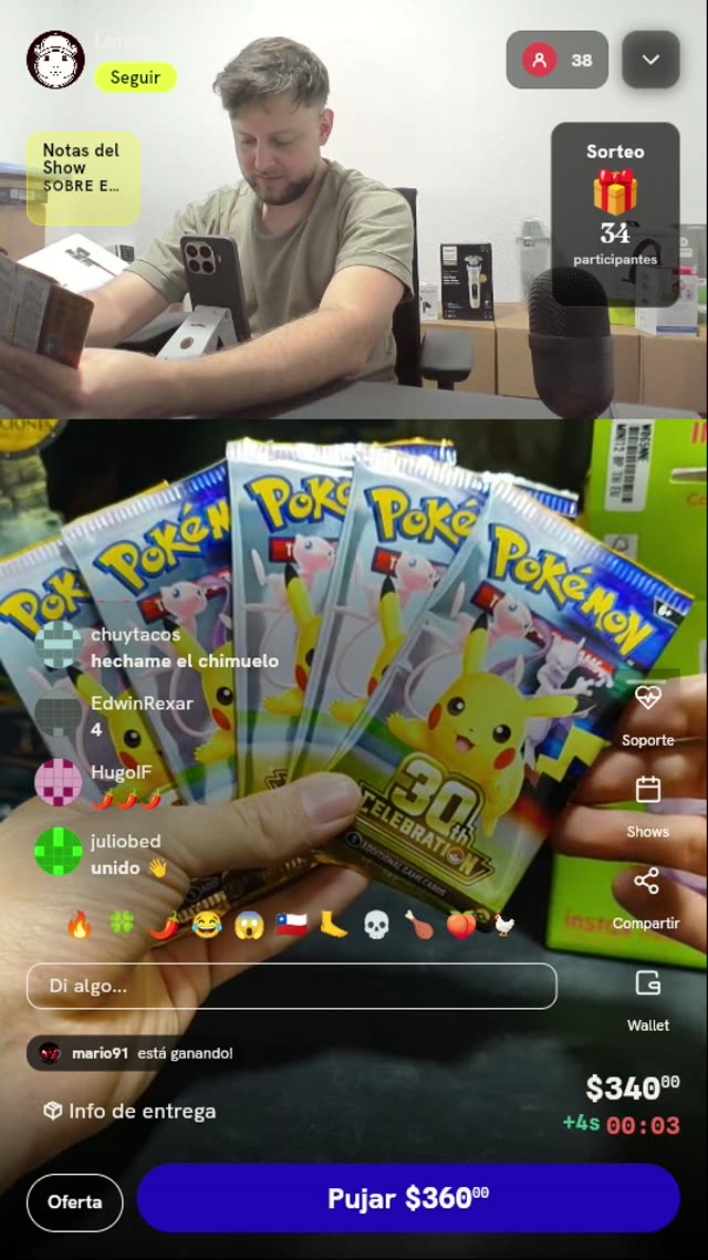 Sobres Pokémon TCG 30th Celebration