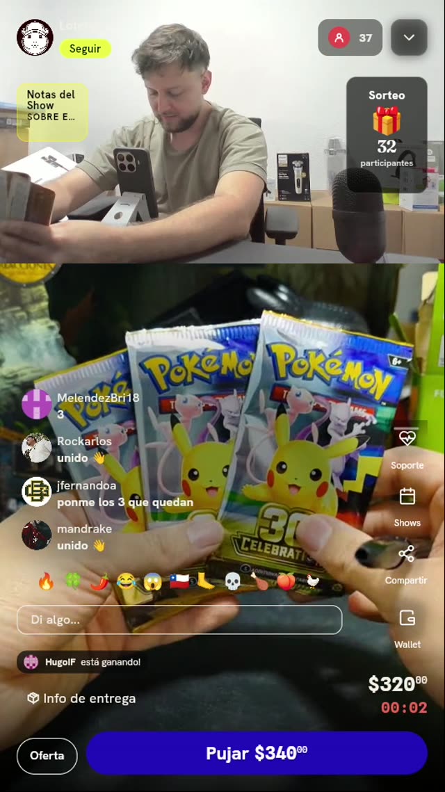 Tres sobres Pokémon TCG Celebrations
