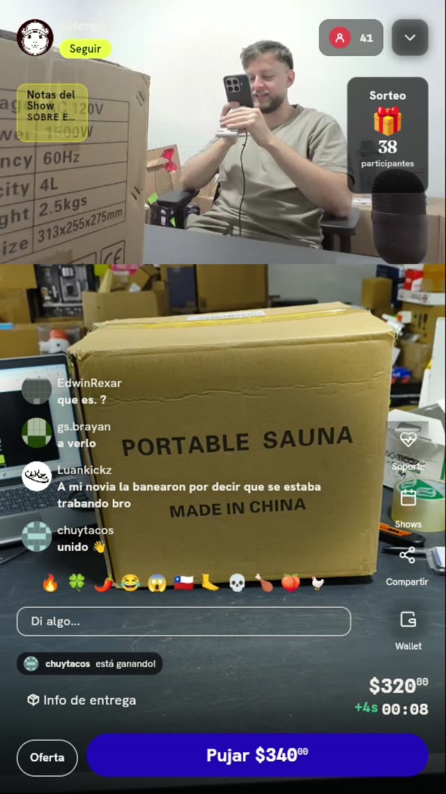 Sauna de Vapor Portátil 4L