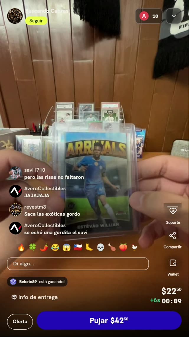 Carta Rookie Estêvão Willian Topps Finest