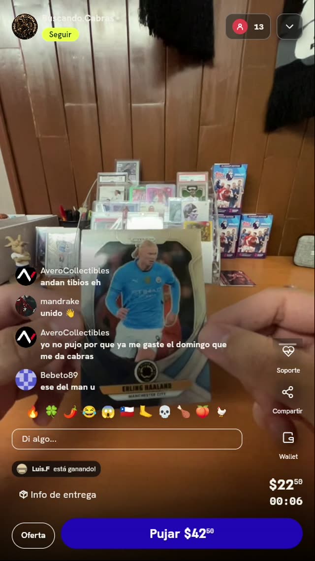 Carta Panini Prizm Erling Haaland
