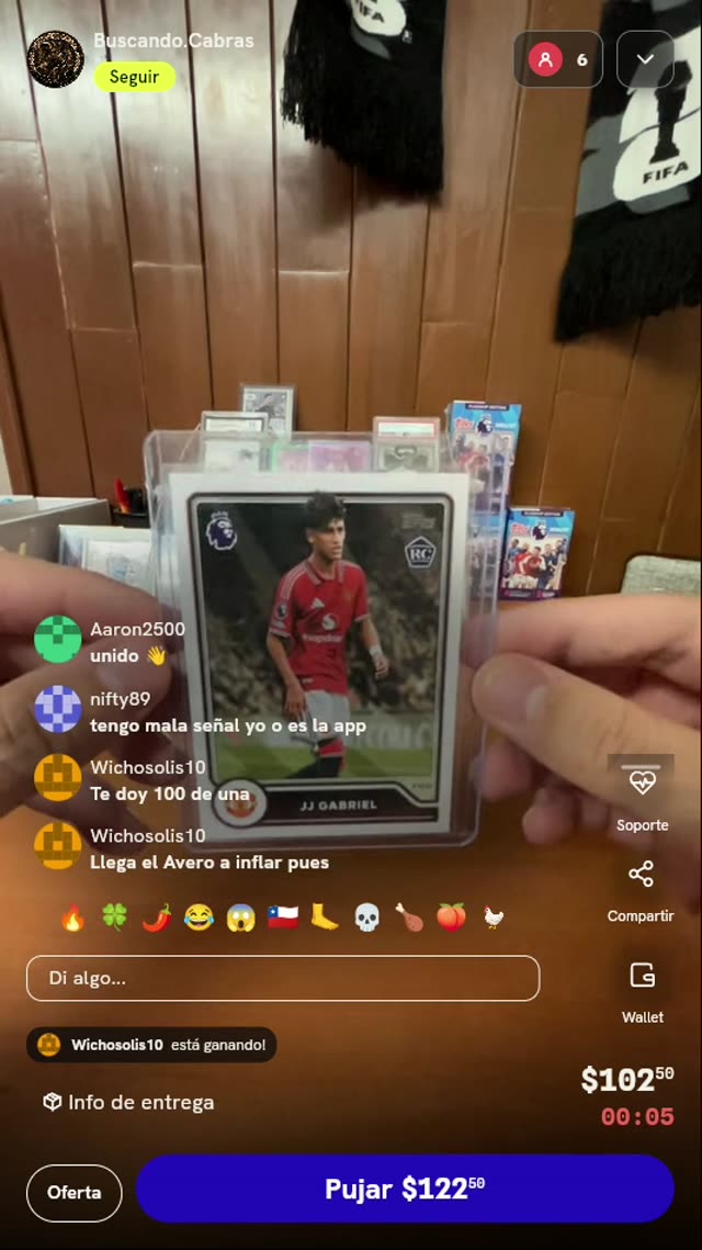 Carta Rookie JJ Gabriel Topps Premier League