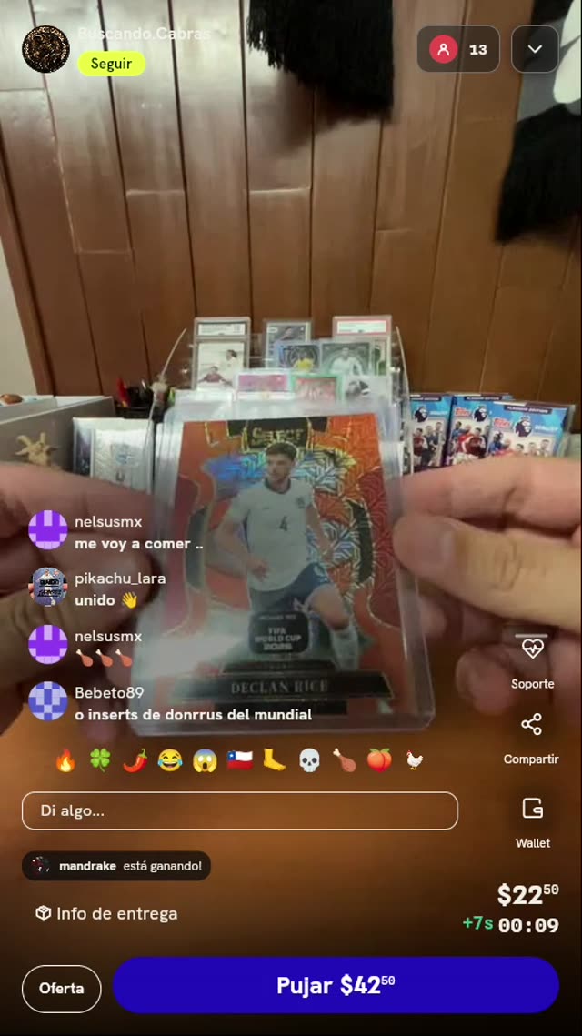 Carta Panini Select Declan Rice