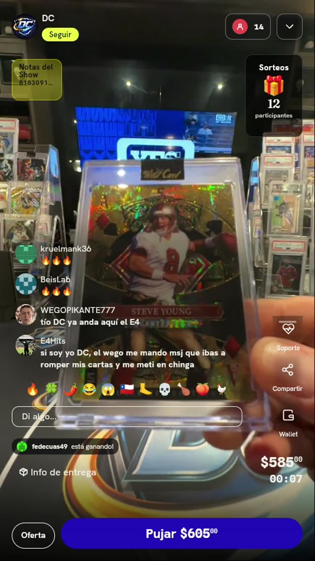 Carta Steve Young Wild Card