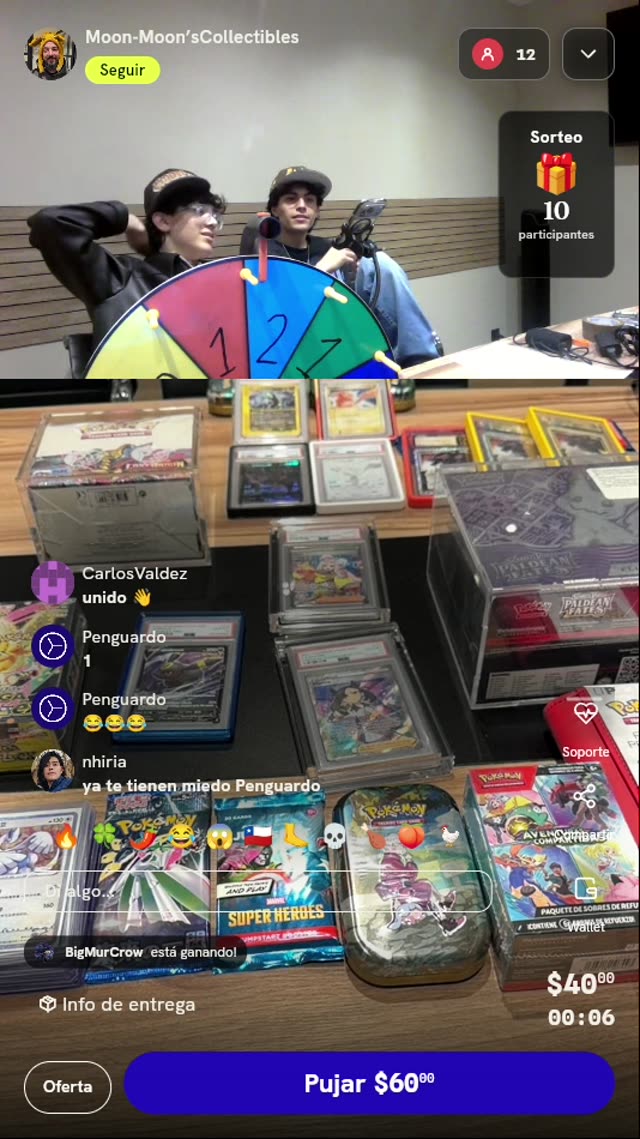 Giro en Ruleta Pokémon TCG