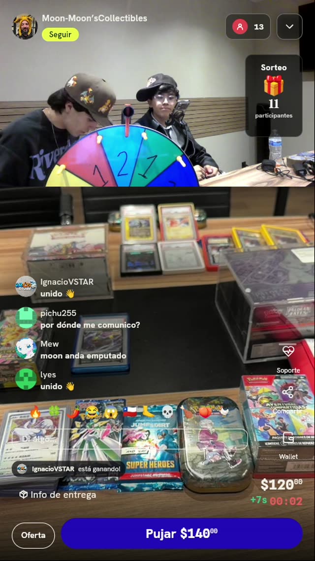 Giro de ruleta Pokémon TCG