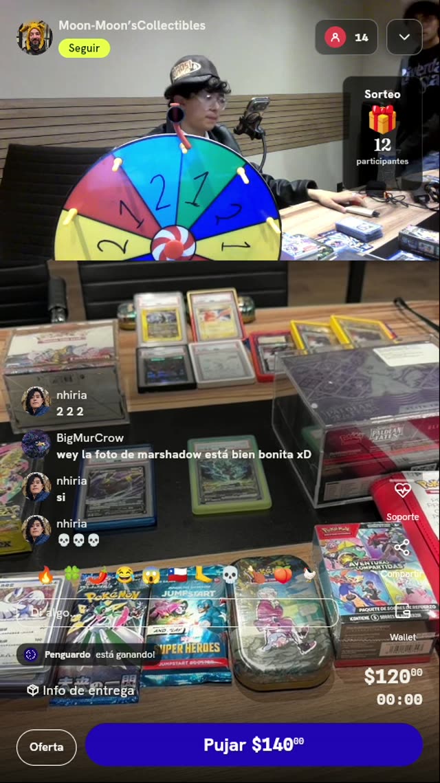 Tiro de Ruleta Pokémon TCG