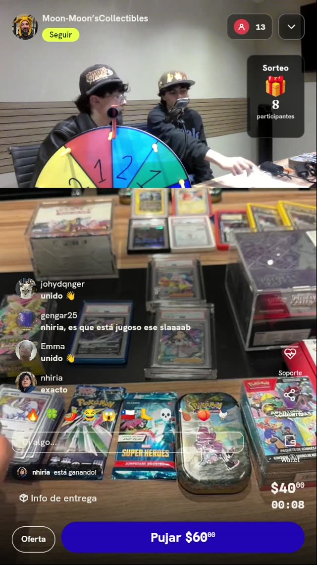 Tiro de ruleta Pokémon TCG