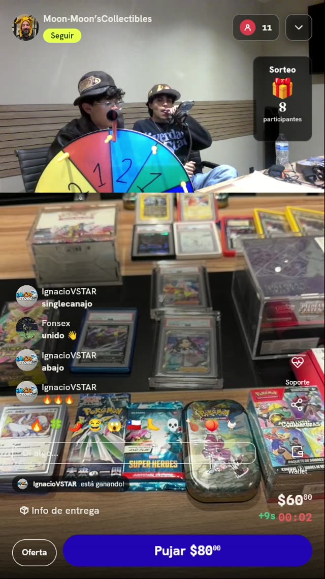 Giro en Ruleta de Premios Pokémon