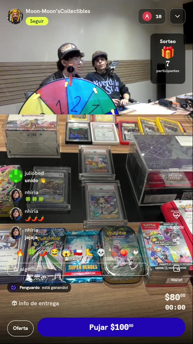 Tiro en ruleta de Pokémon TCG