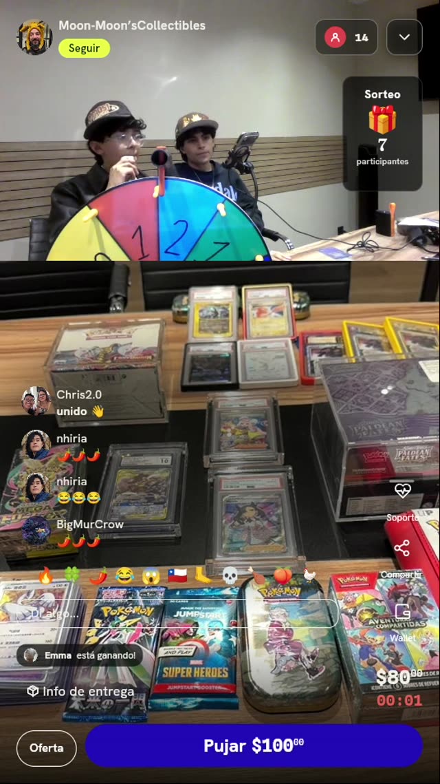 Giro de ruleta de TCG