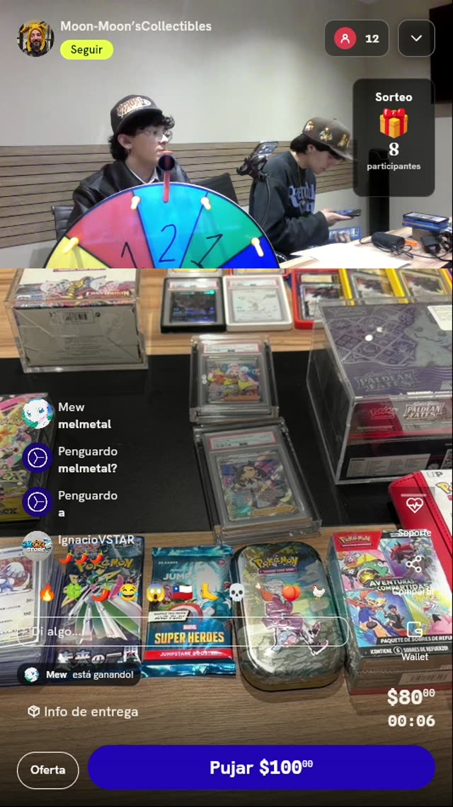 Ruleta de Coleccionables Pokémon TCG