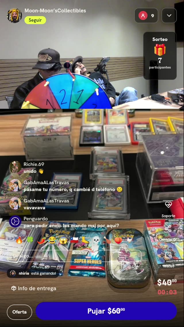 Tirada en ruleta de Pokémon