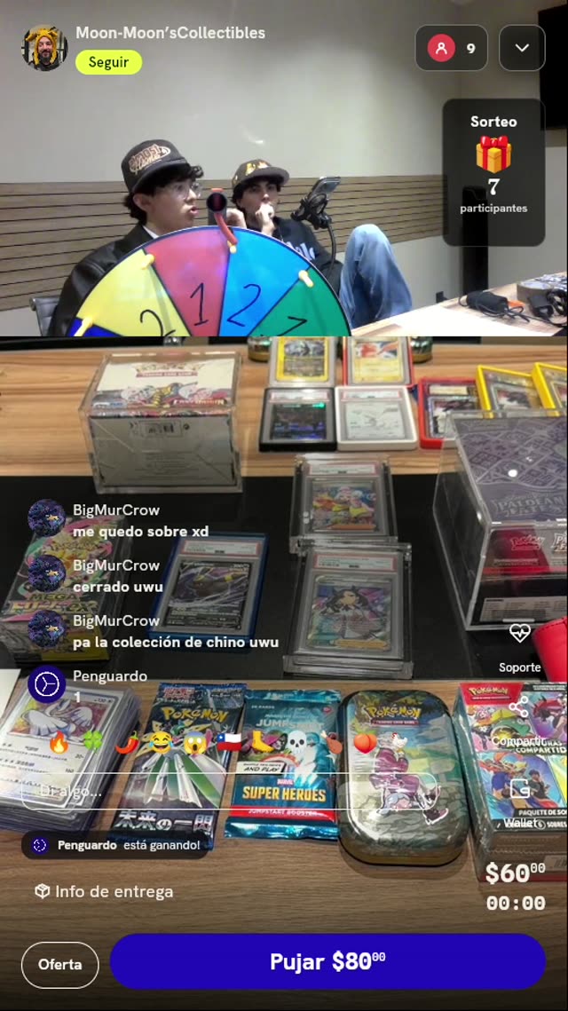 Giro de Ruleta de Coleccionables Pokémon