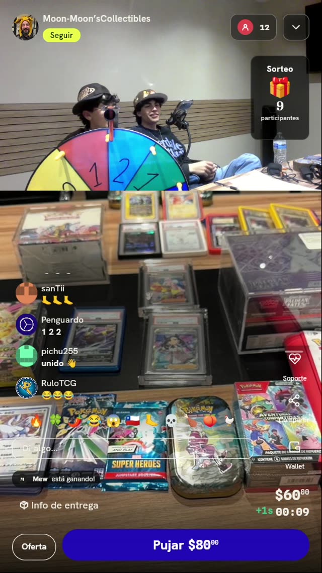 Tiro de ruleta Pokémon TCG