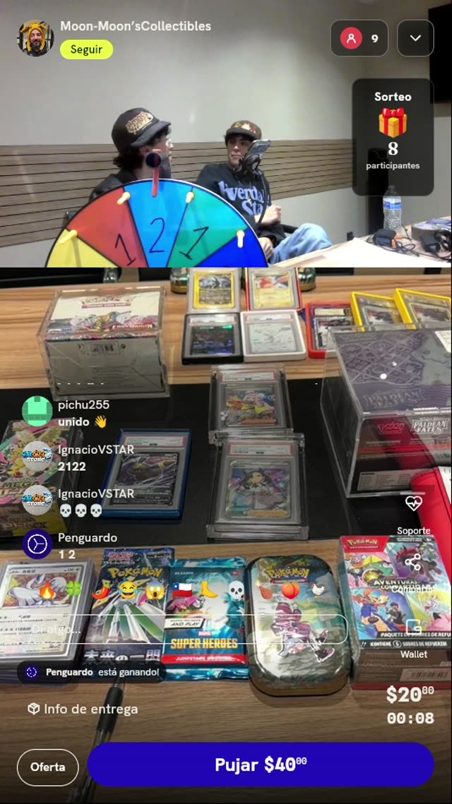 Giro de ruleta de premios Pokémon