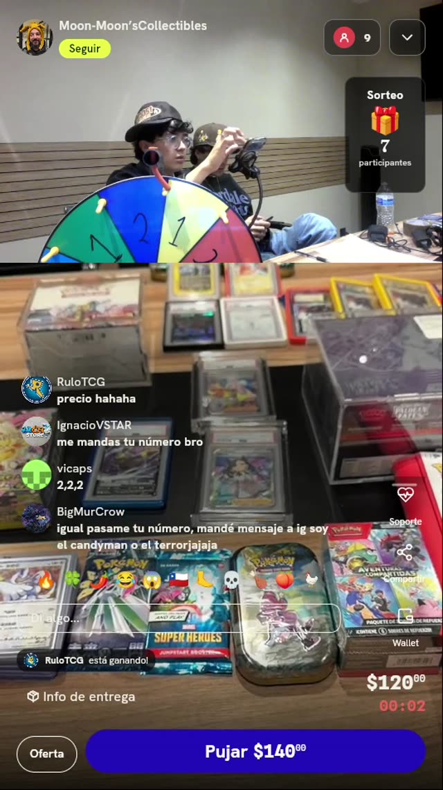 Giro de ruleta Pokémon TCG