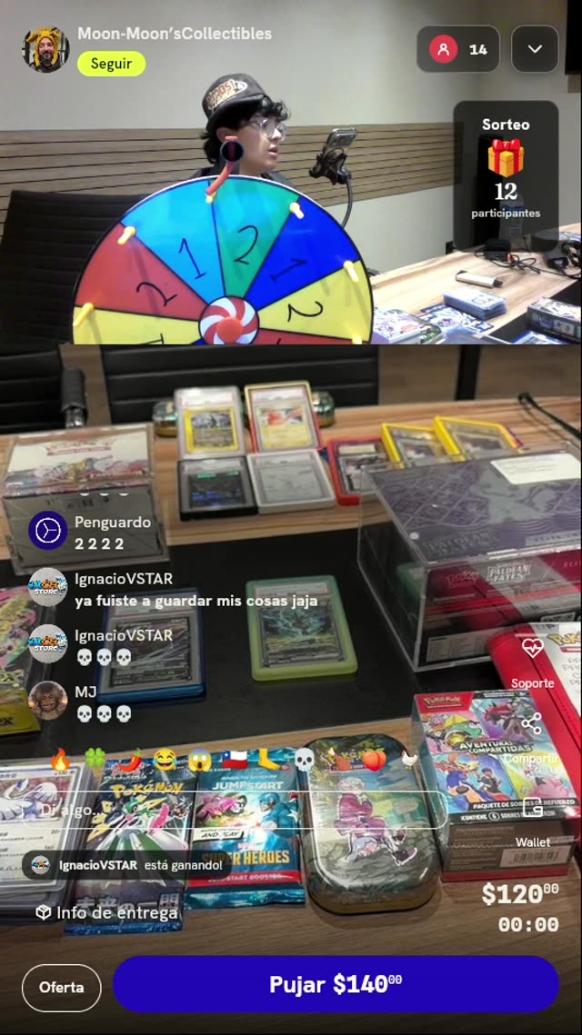 Giro de ruleta Pokémon TCG