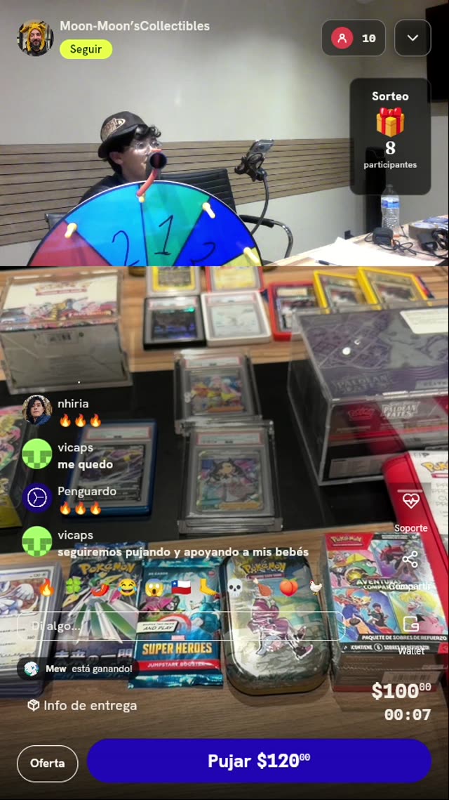 Giro de ruleta Pokémon TCG