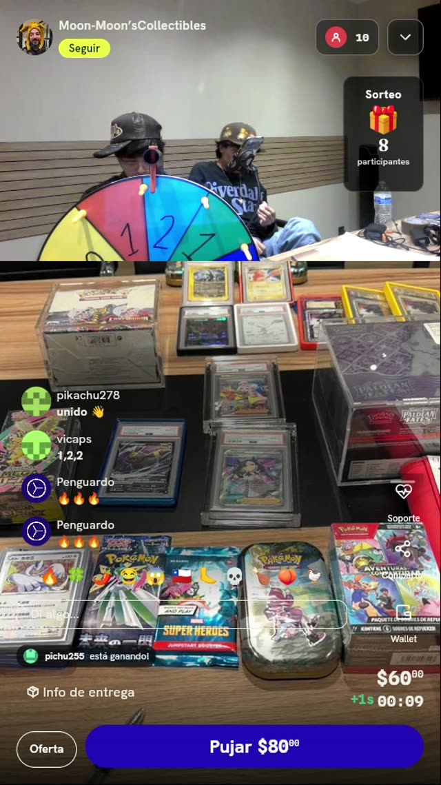 Tiro en Ruleta de Coleccionables TCG