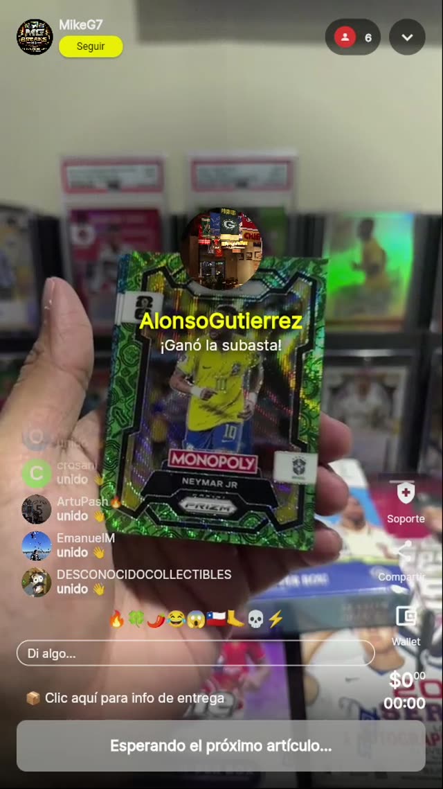 Neymar Jr. Panini Prizm Monopoly