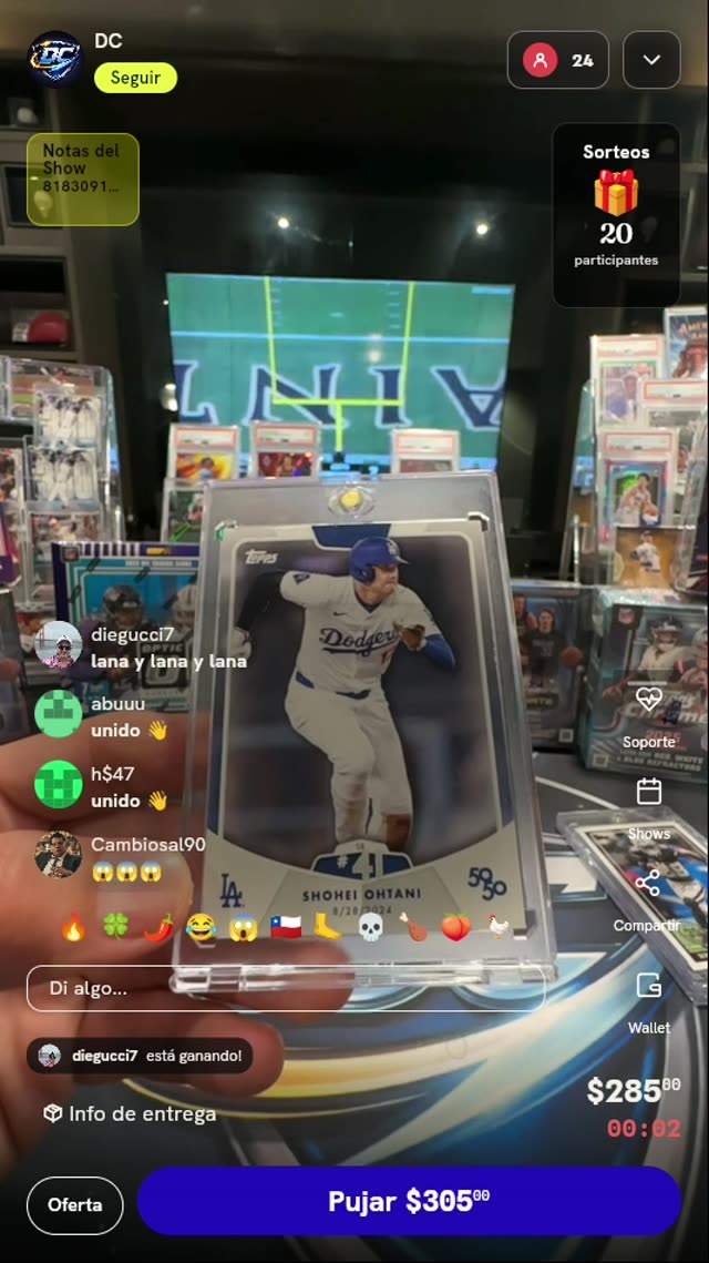Carta Topps Shohei Ohtani 50/50