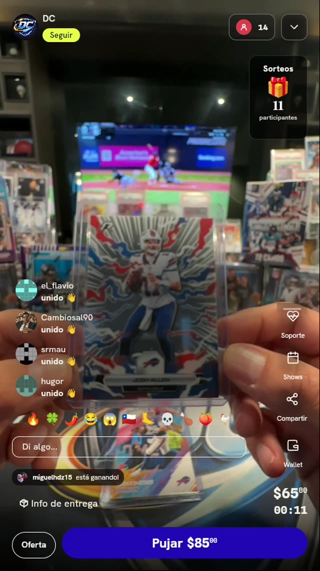 Carta Josh Allen Topps Resurgence