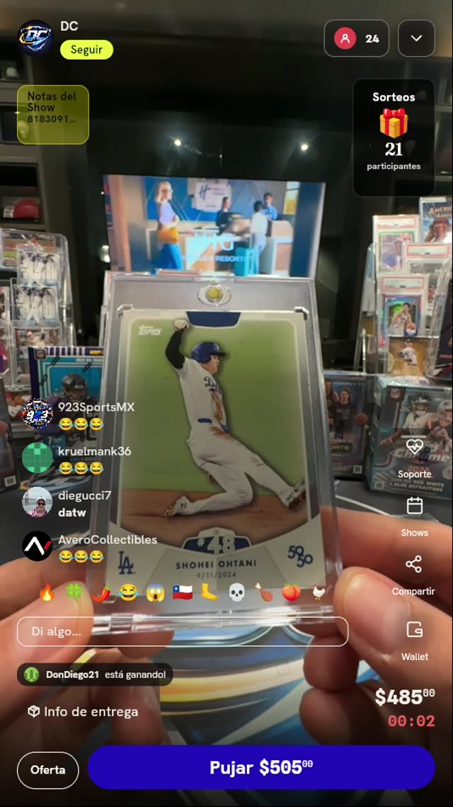 Tarjeta Topps 50/50 Shohei Ohtani