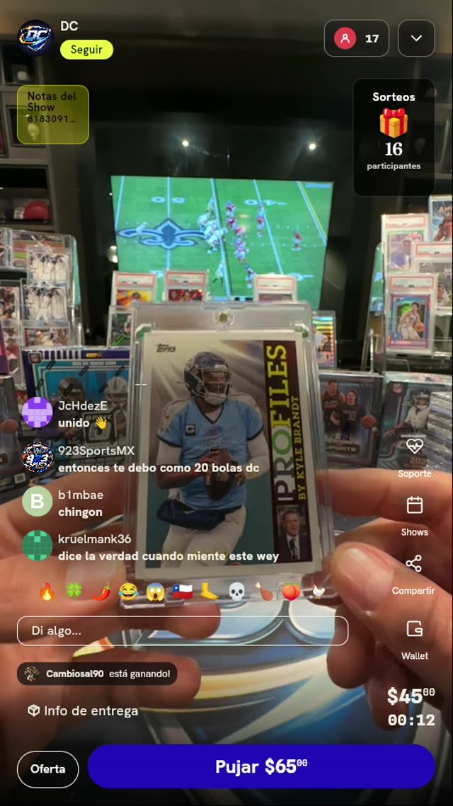 Carta 2026 Topps Cam Ward Profiles