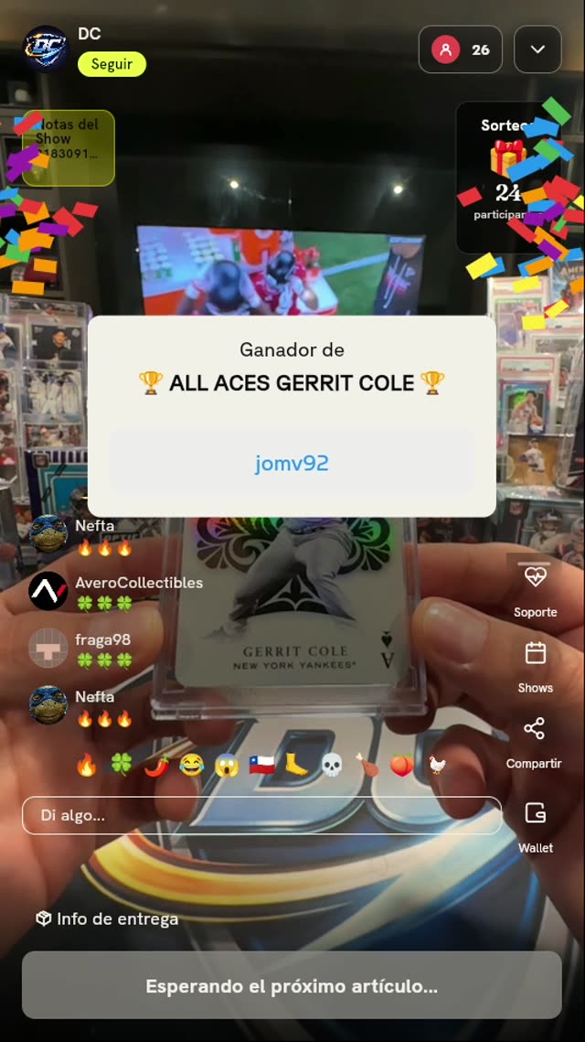 Carta Gerrit Cole Topps All Aces