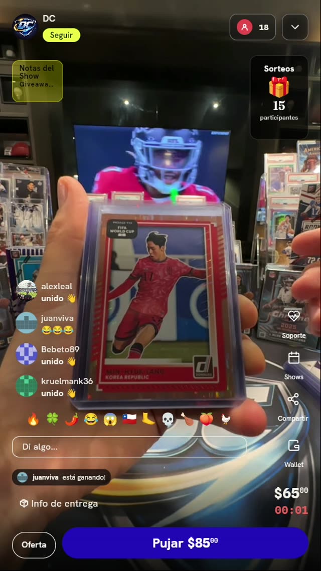 Carta Panini Donruss Min-Hyuk Yang
