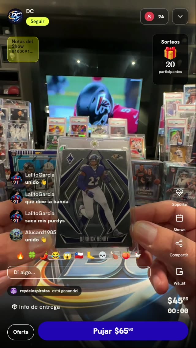 Carta Derrick Henry Panini Phoenix