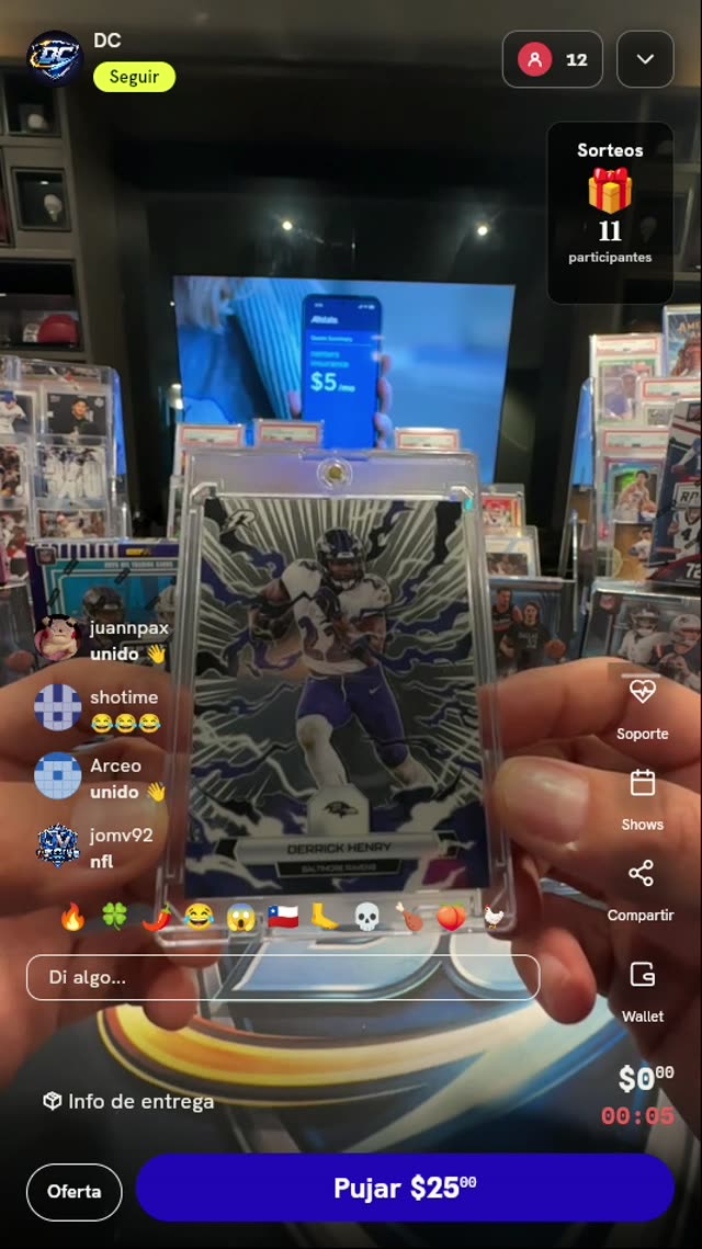 Carta Panini Derrick Henry Thrillers