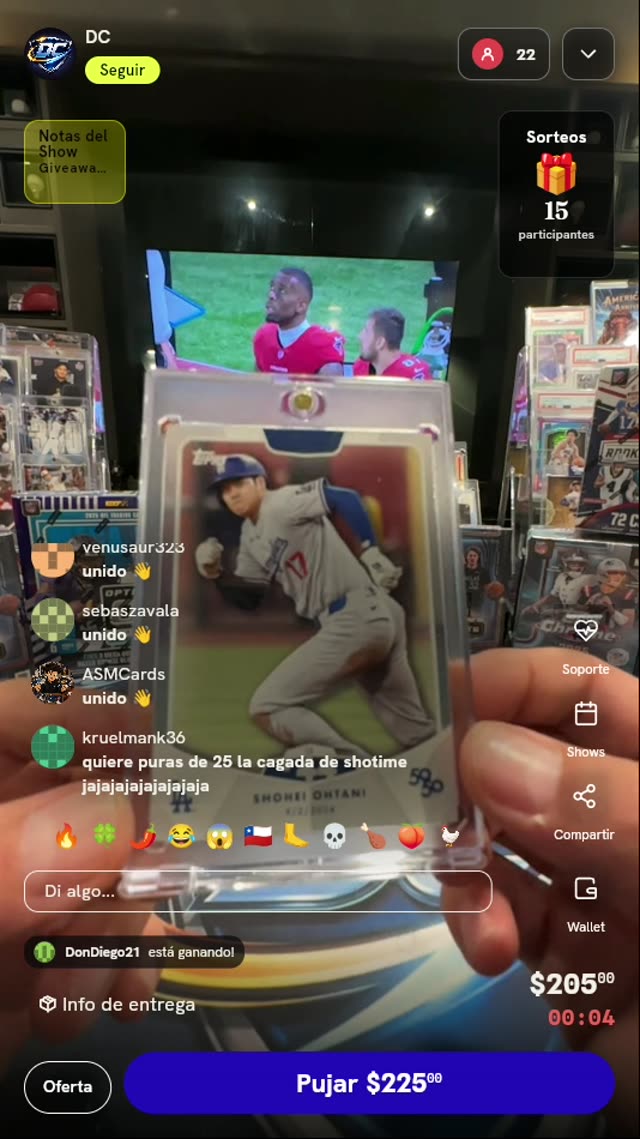 Carta Shohei Ohtani Topps 50/50