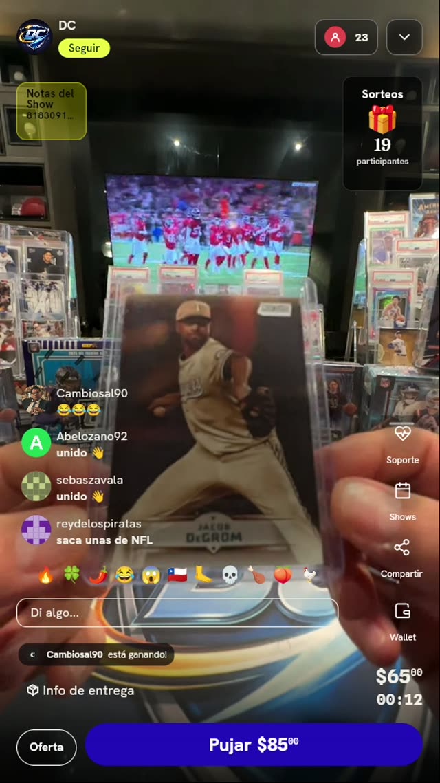 Carta Jacob deGrom Stadium Club
