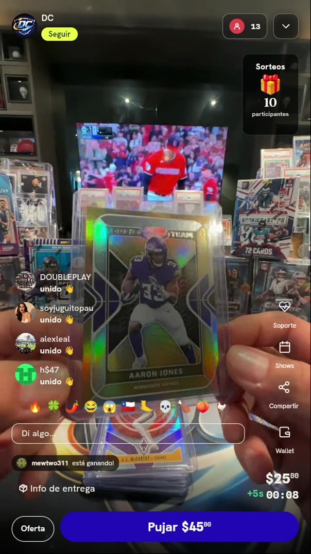 Carta Aaron Jones Panini Certified Gold Team