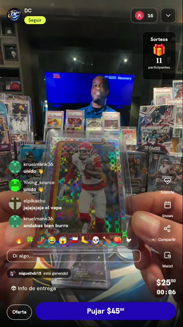 Carta Xavier Worthy Topps Chrome