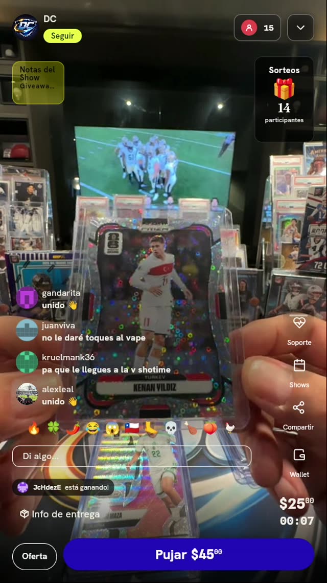 Carta Kenan Yıldız Panini Prizm