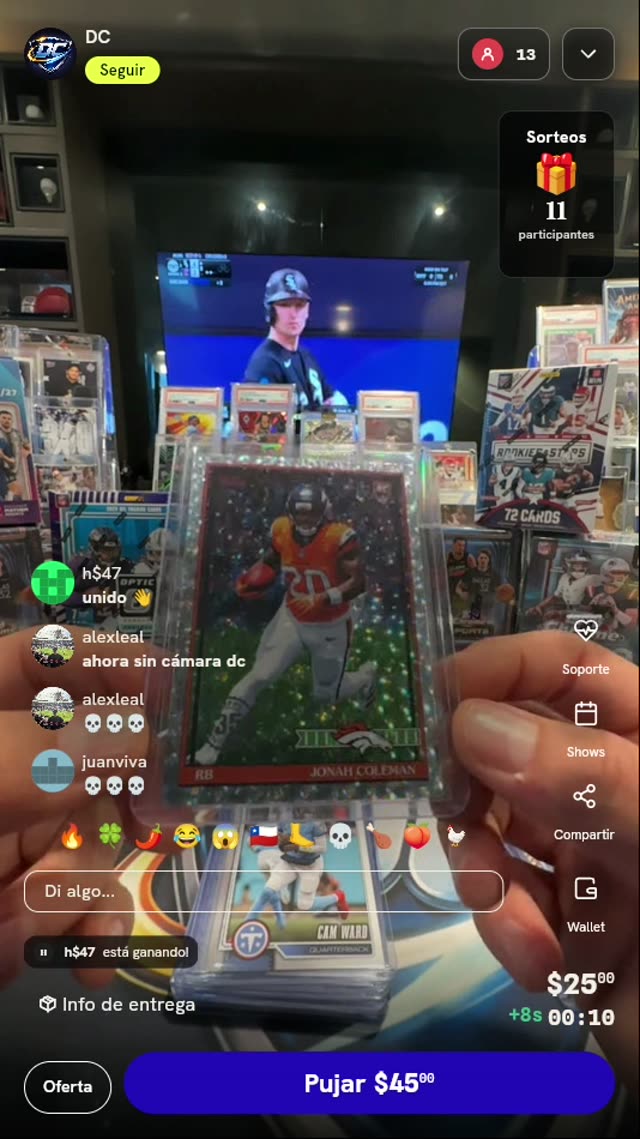 Carta Jonah Coleman Rookies & Stars