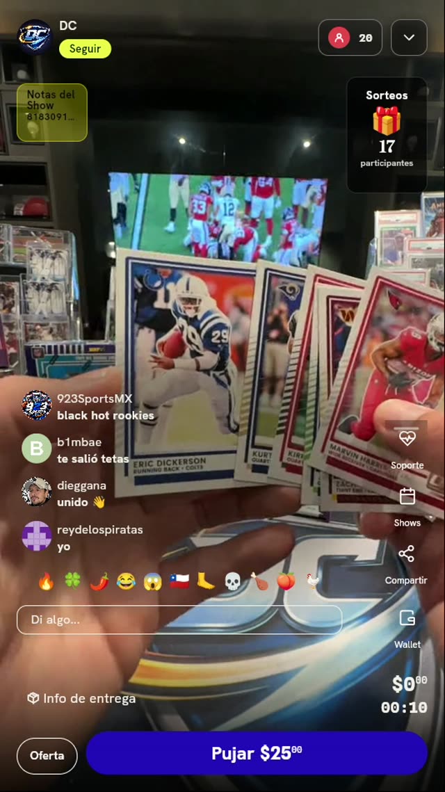 Lote de tarjetas NFL Topps Composite