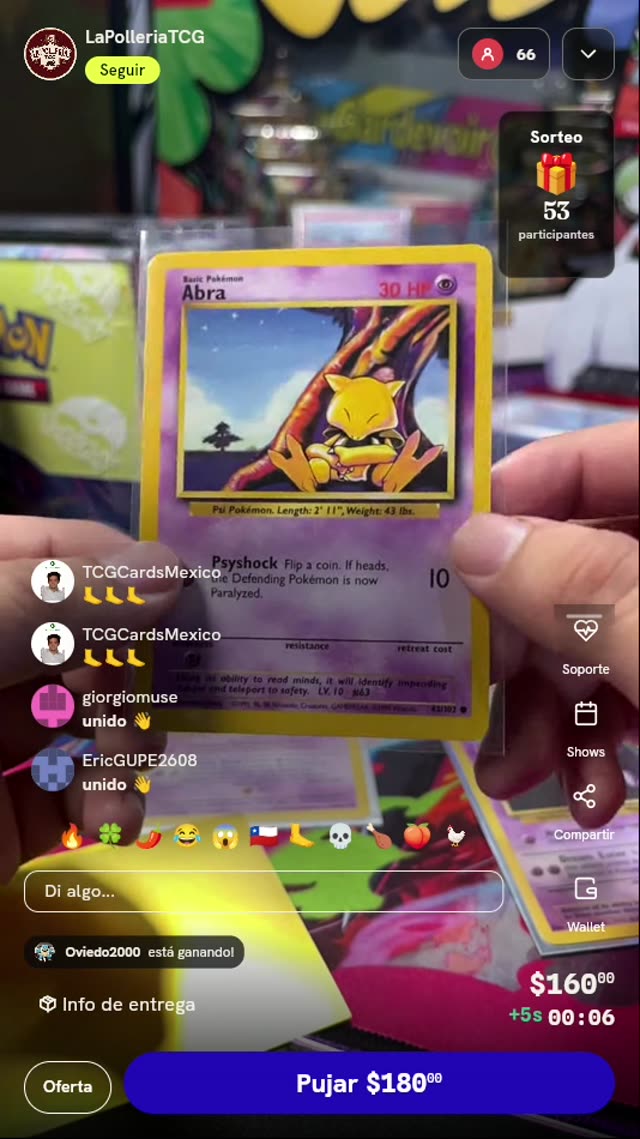 Carta Pokémon Abra Base Set 43/102