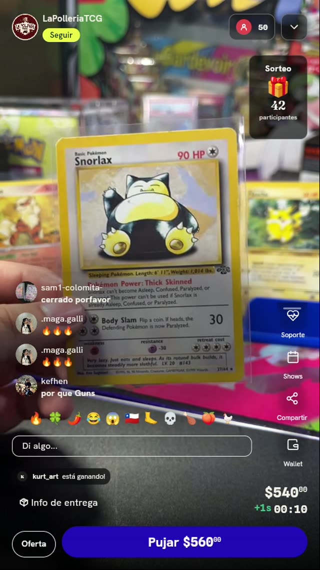 Carta Snorlax #27/64 Jungle