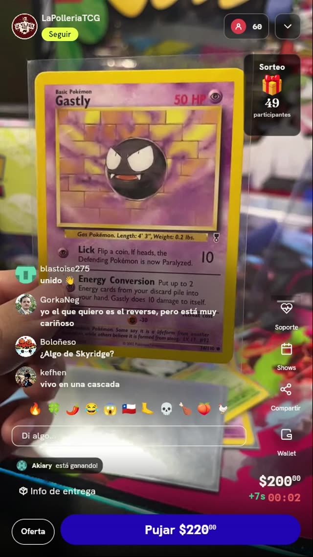 Carta Gastly Legendary Collection #76/110
