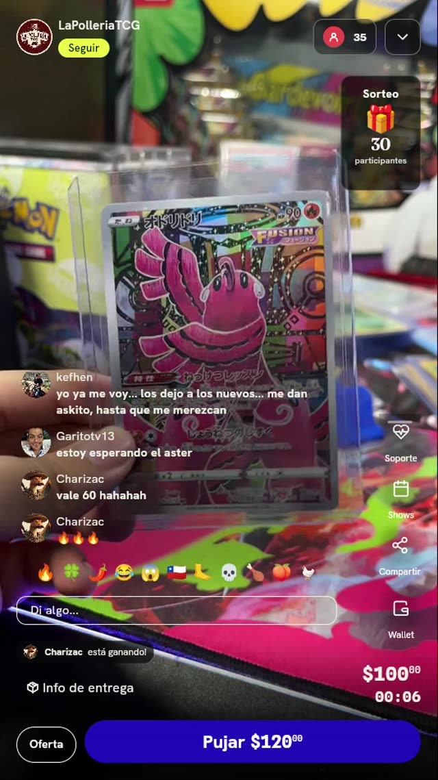 Carta Pokémon Oricorio AR Japonesa