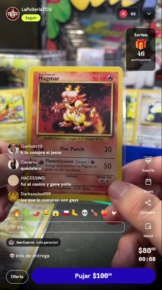 Carta Pokémon Magmar Base Set 36/102