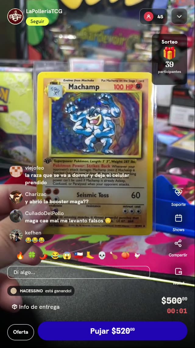Machamp Holo 1st Edition Base Set