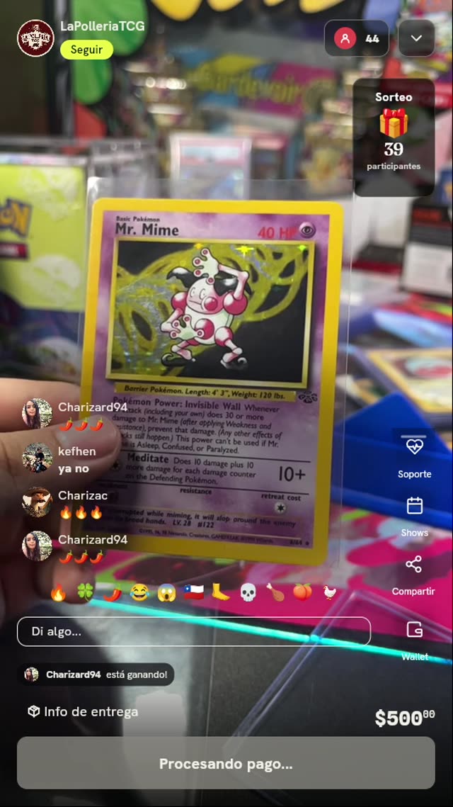 Carta Pokémon Mr. Mime Jungle Holo #6/64