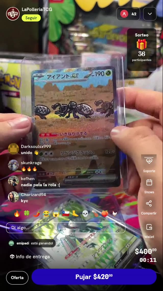 Carta Durant ex SAR Pokémon TCG