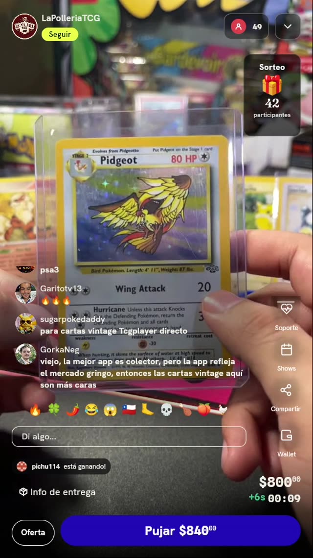 Carta Pokémon Pidgeot Holo Jungle